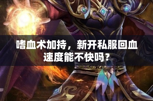 嗜血术加持，新开私服回血速度能不快吗？