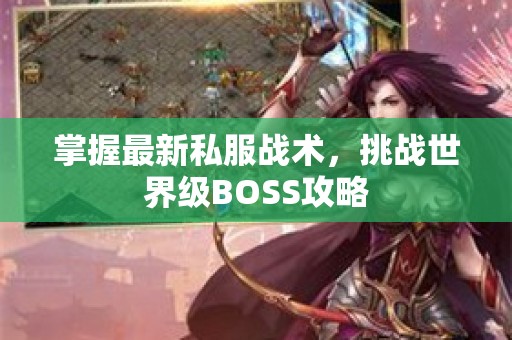 掌握最新私服战术，挑战世界级BOSS攻略